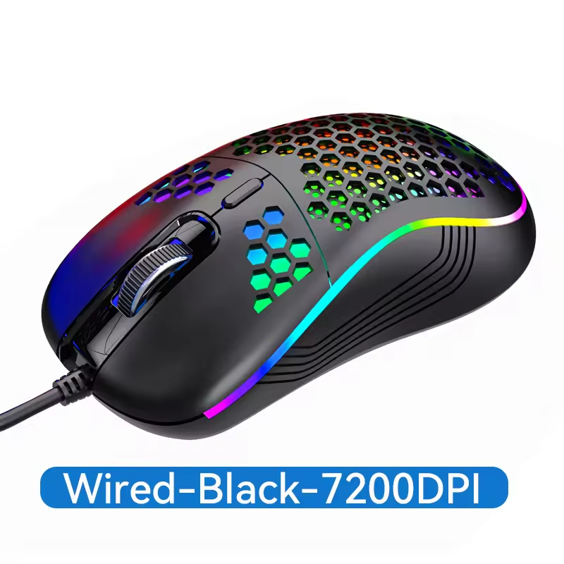 6D 7200DPI Optical Sensor RGB Backlight Ergonomic Mice Wireless Gaming Mouse